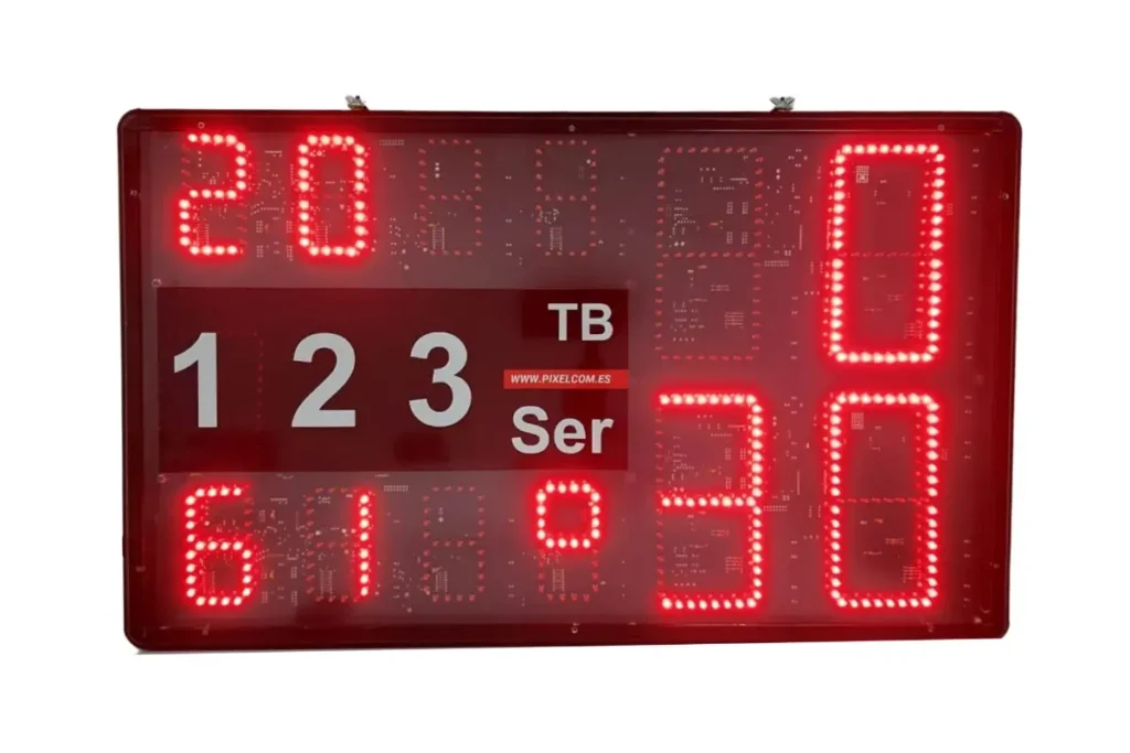 electronic scoreboard for padel